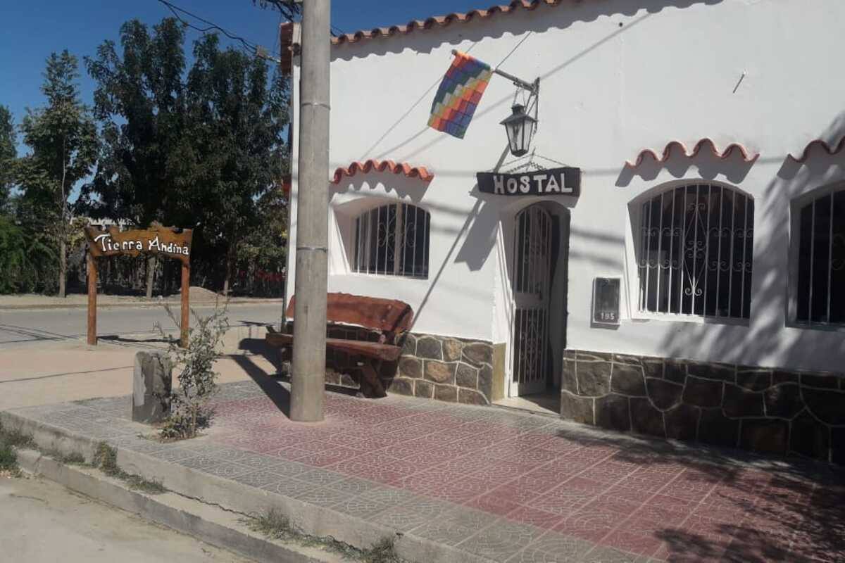 Área de descanso del Hostal Tierra de Vinos en Cafayate